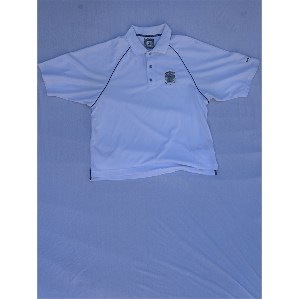 FJ Footjoy‎ Polo Golf Shirt.2009. Custom Embroidery. Sz 2XL